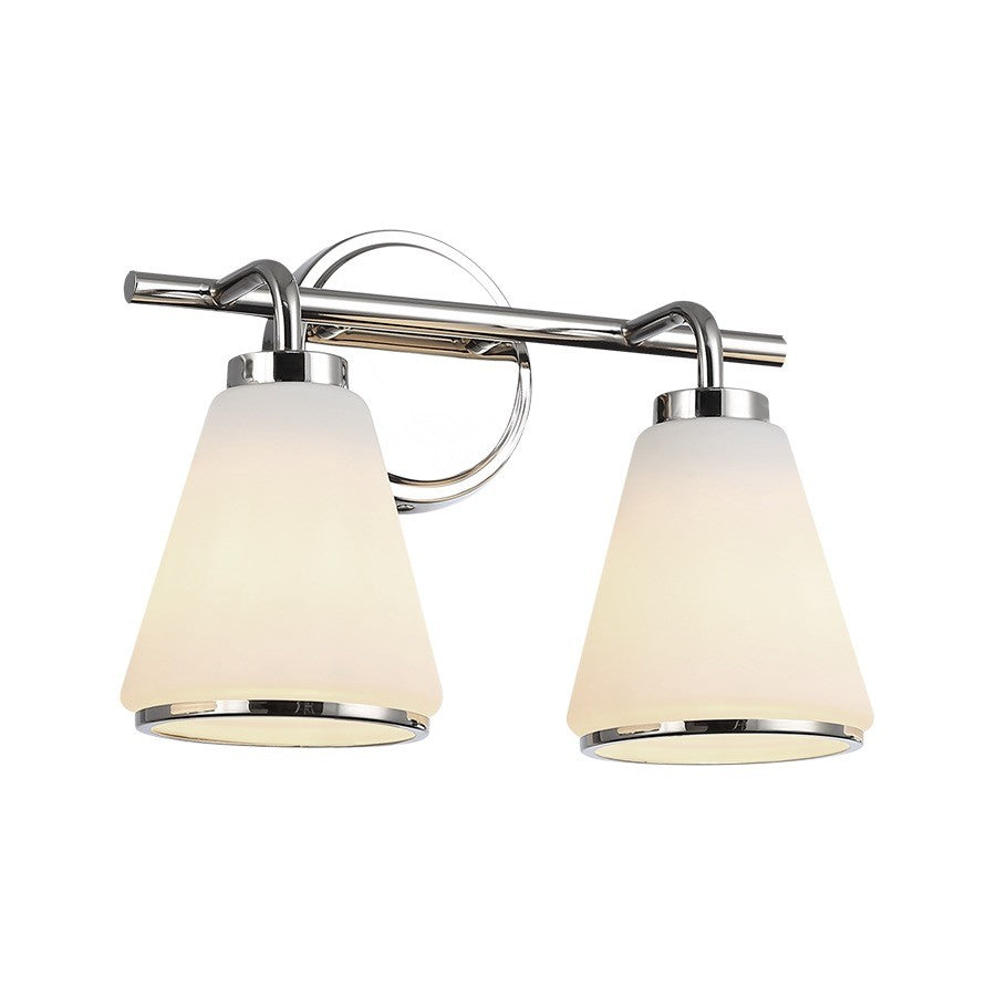 Artcraft Canada - Two Light Bathroom Vanity - Zoey - Polished Nickel- Union Lighting Luminaires Decor