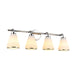 Artcraft Canada - Four Light Bathroom Vanity - Zoey - Polished Nickel- Union Lighting Luminaires Decor