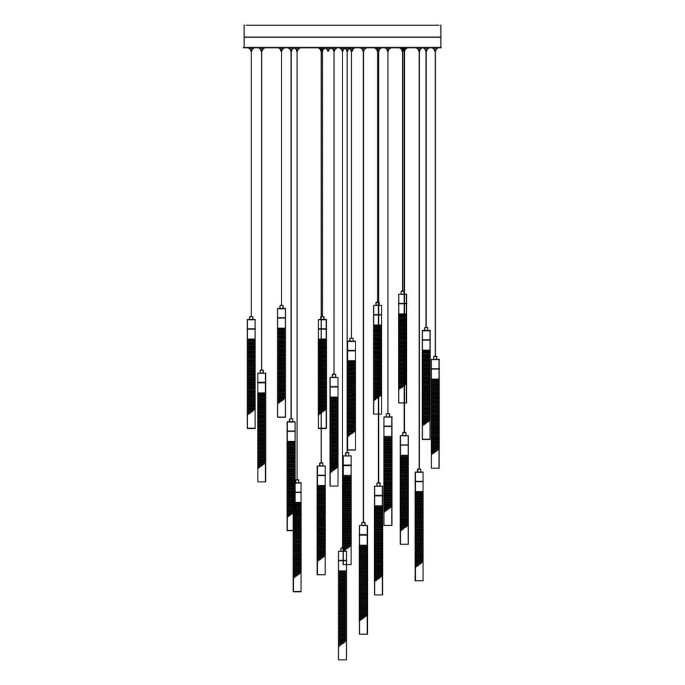 Artcraft Canada - LED Chandelier - Celine - Brass- Union Lighting Luminaires Decor