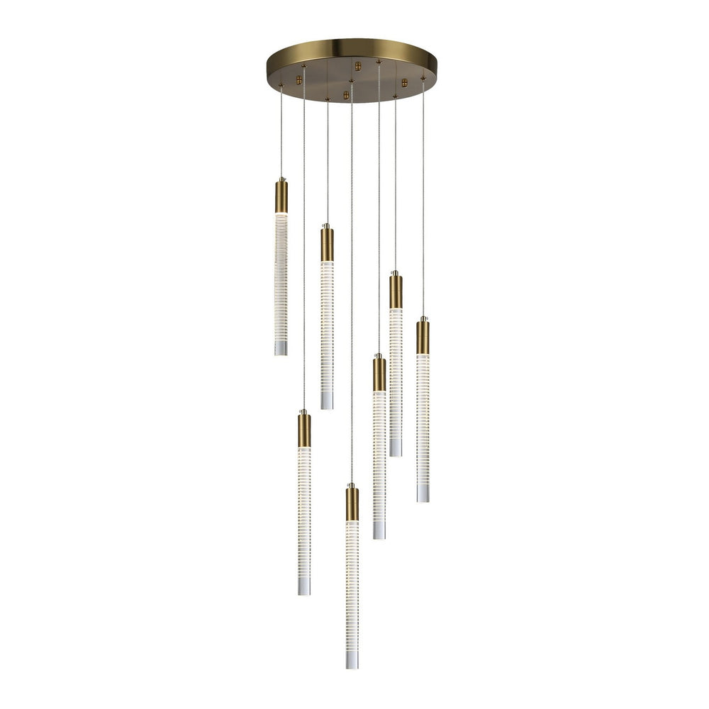 Artcraft Canada - LED Chandelier - Celine - Brass- Union Lighting Luminaires Decor