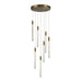 Artcraft Canada - LED Chandelier - Celine - Brass- Union Lighting Luminaires Decor