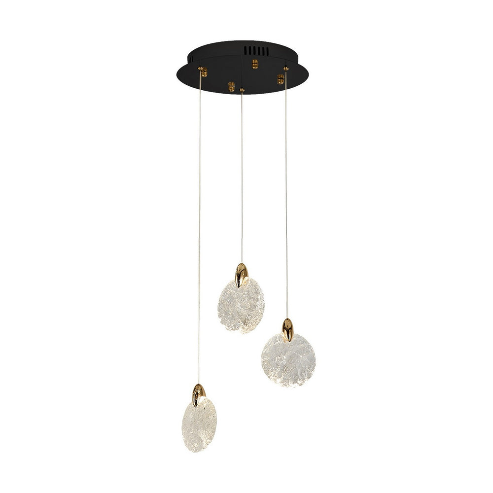 Artcraft Canada - LED Pendant - Snowflake - Satin Brass- Union Lighting Luminaires Decor