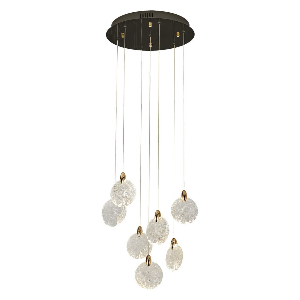 Artcraft Canada - LED Chandelier - Snowflake - Satin Brass- Union Lighting Luminaires Decor