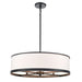 Artcraft Canada - Four Light Chandelier - High Street - Black- Union Lighting Luminaires Decor