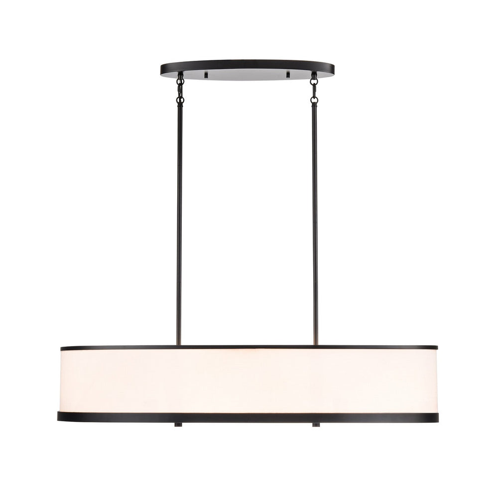 Artcraft Canada - Eight Light Island Pendant - High Street - Black- Union Lighting Luminaires Decor