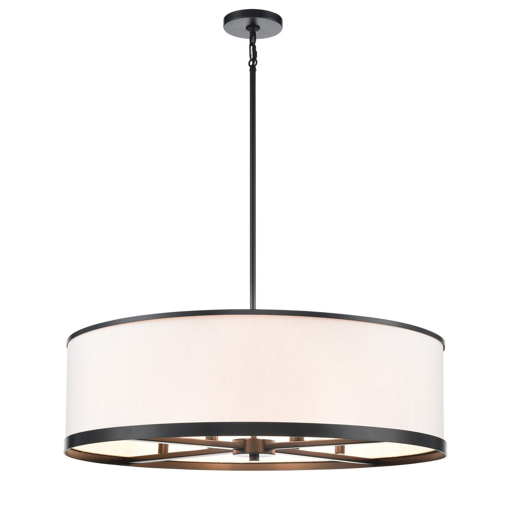 Artcraft Canada - Eight Light Island Pendant - High Street - Black- Union Lighting Luminaires Decor