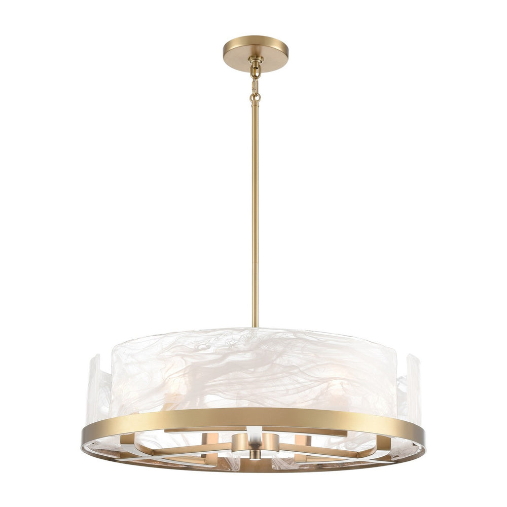 Artcraft Canada - Six Light Chandelier - Skye - Brass- Union Lighting Luminaires Decor