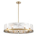 Artcraft Canada - Eight Light Chandelier - Skye - Brass- Union Lighting Luminaires Decor