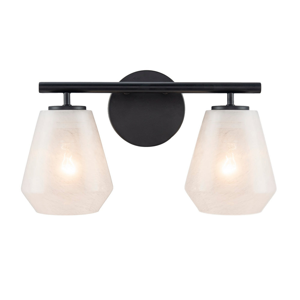 Artcraft Canada - Two Light Bathroom Vanity - Brooke - Black- Union Lighting Luminaires Decor