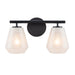 Artcraft Canada - Two Light Bathroom Vanity - Brooke - Black- Union Lighting Luminaires Decor