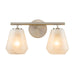 Artcraft Canada - Two Light Bathroom Vanity - Brooke - Brushed Nickel- Union Lighting Luminaires Decor