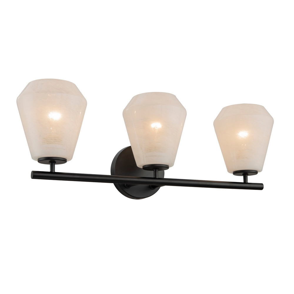 Artcraft Canada - Three Light Bathroom Vanity - Brooke - Black- Union Lighting Luminaires Decor