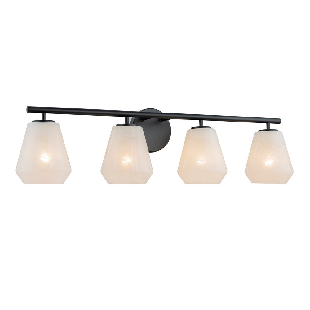 Artcraft Canada - Four Light Bathroom Vanity - Brooke - Black- Union Lighting Luminaires Decor