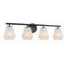 Artcraft Canada - Four Light Bathroom Vanity - Brooke - Black- Union Lighting Luminaires Decor