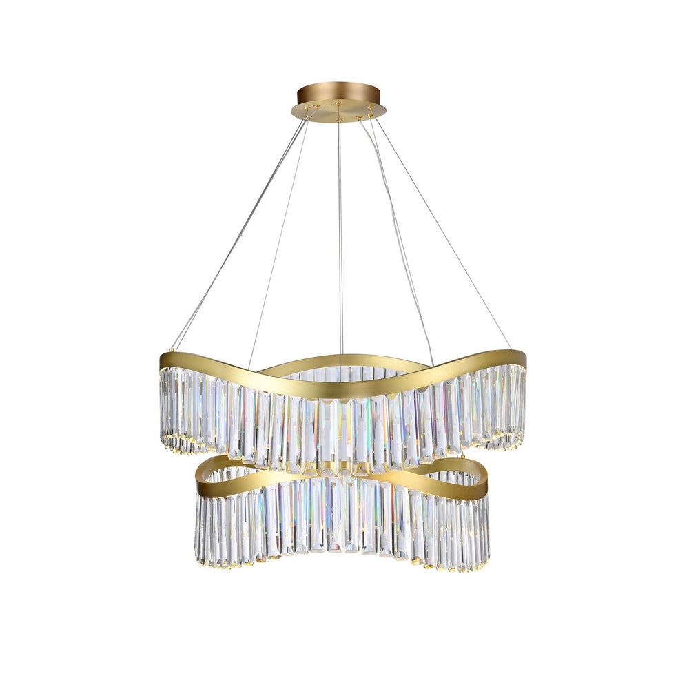 Artcraft Canada - LED Chandelier - Jules - Brass- Union Lighting Luminaires Decor