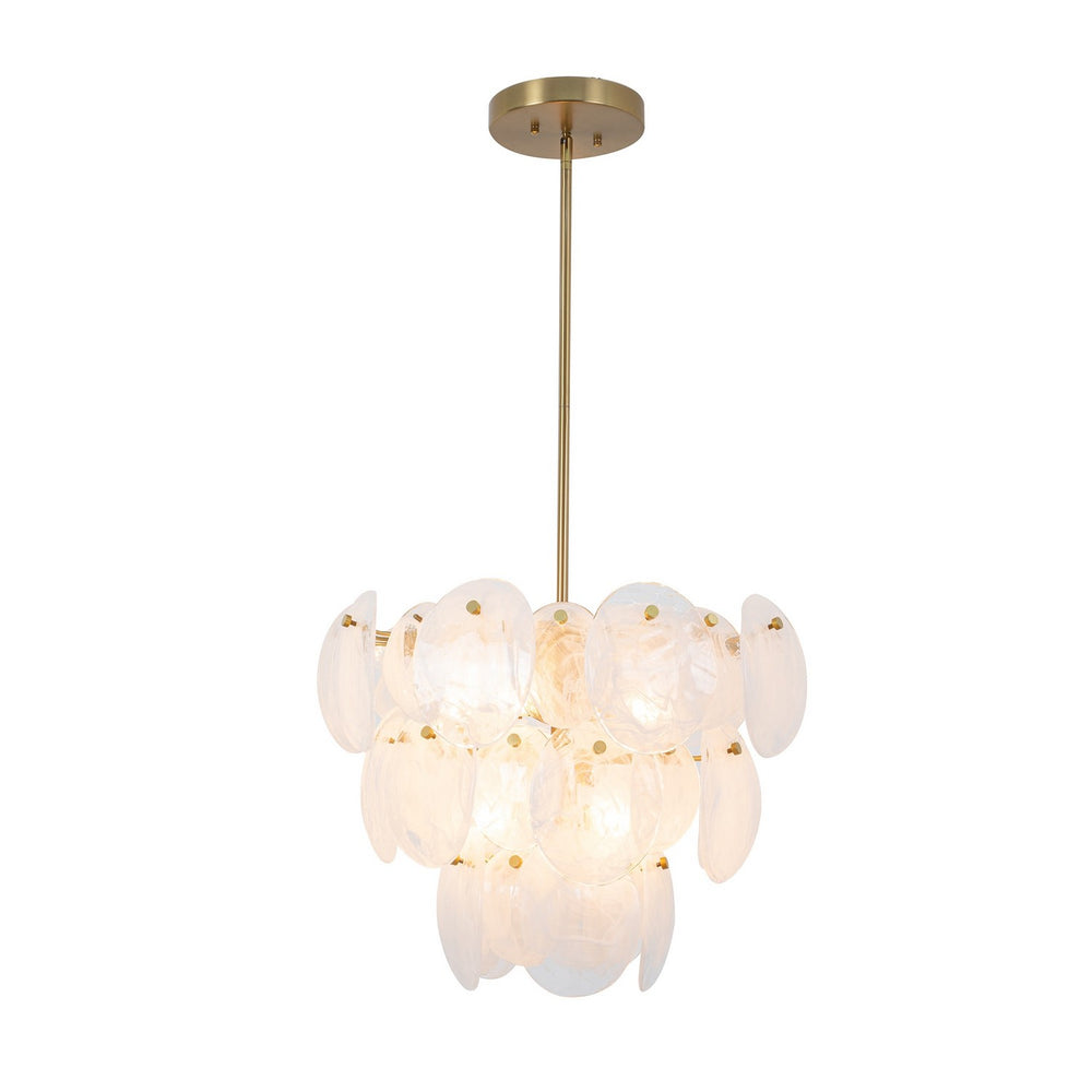 Artcraft Canada - Eight Light Chandelier - Lily - Brushed Brass- Union Lighting Luminaires Decor