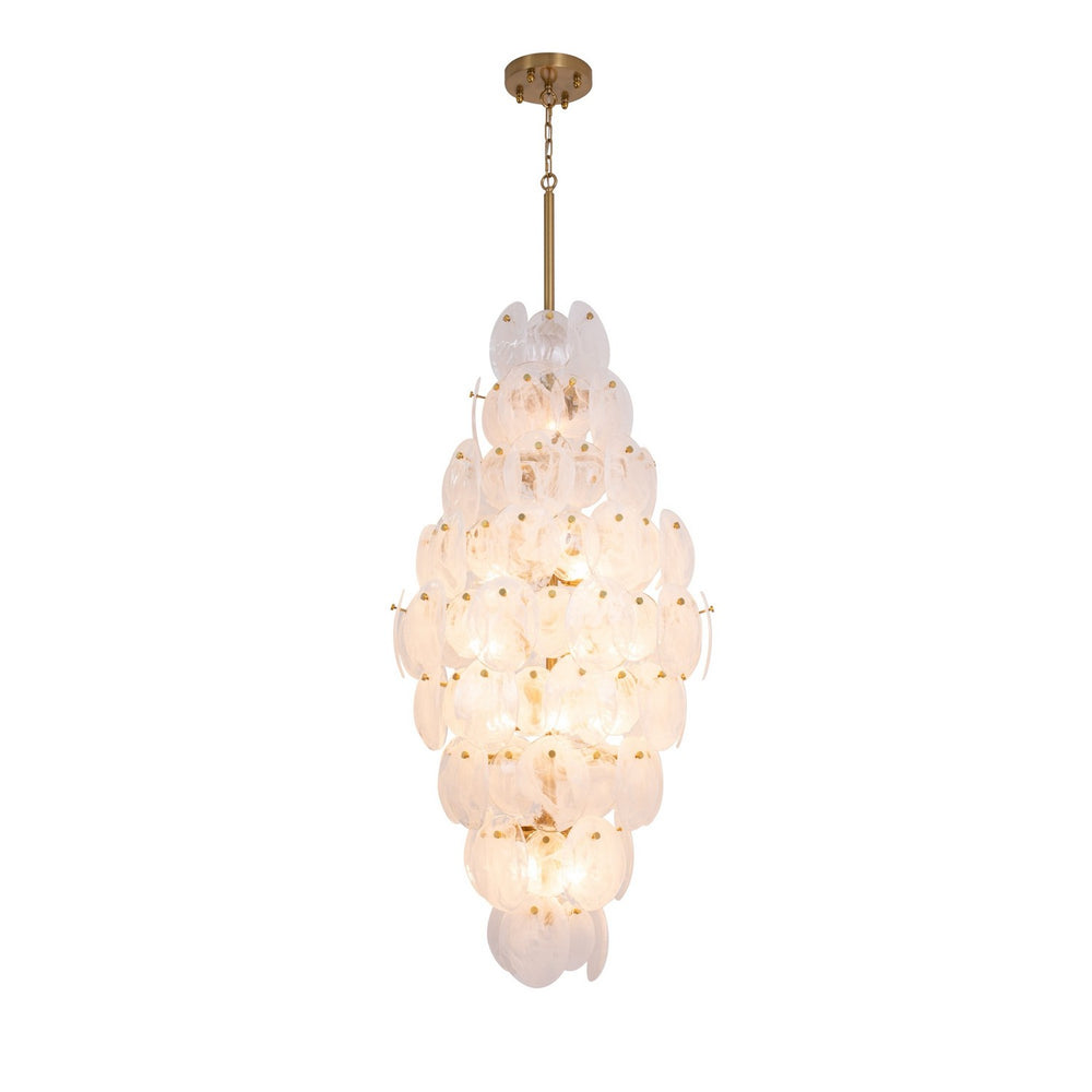 Artcraft Canada - 15 Light Chandelier - Lily - Brushed Brass- Union Lighting Luminaires Decor