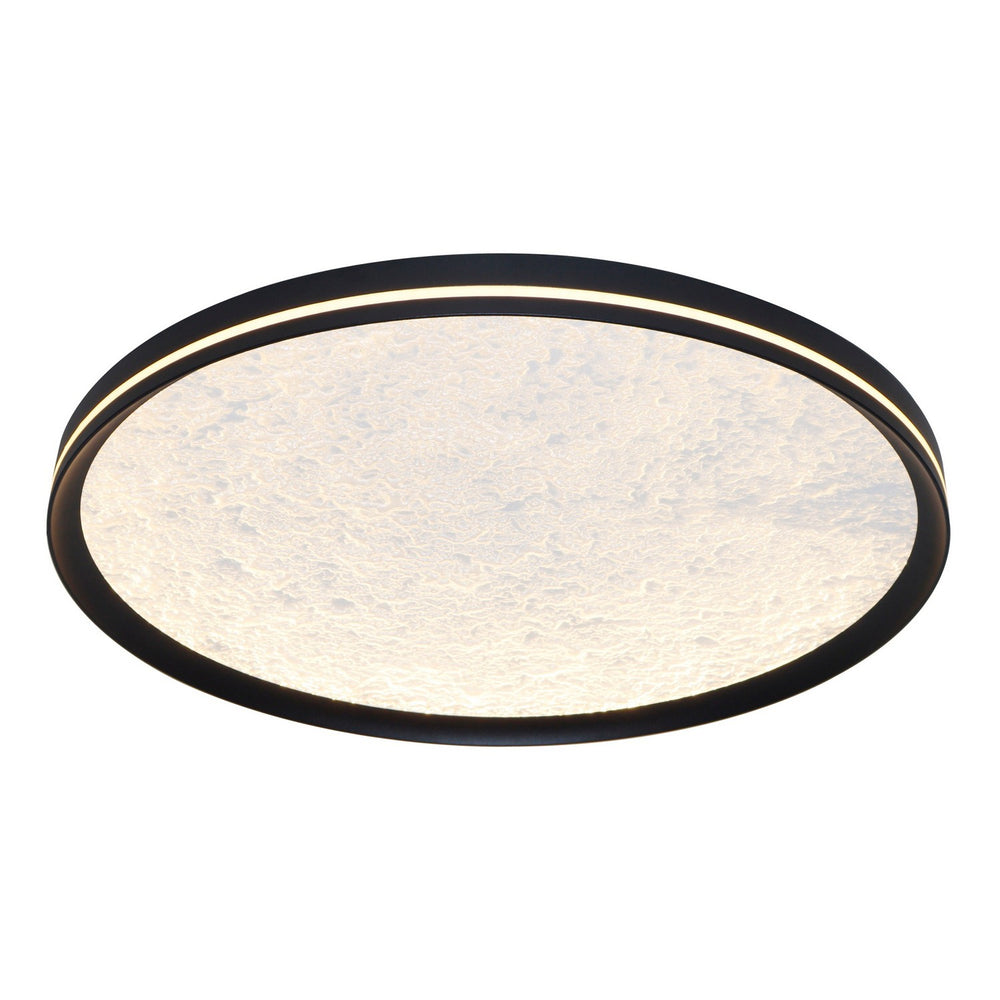 Artcraft Canada - LED Flush Mount - Luna - Black- Union Lighting Luminaires Decor