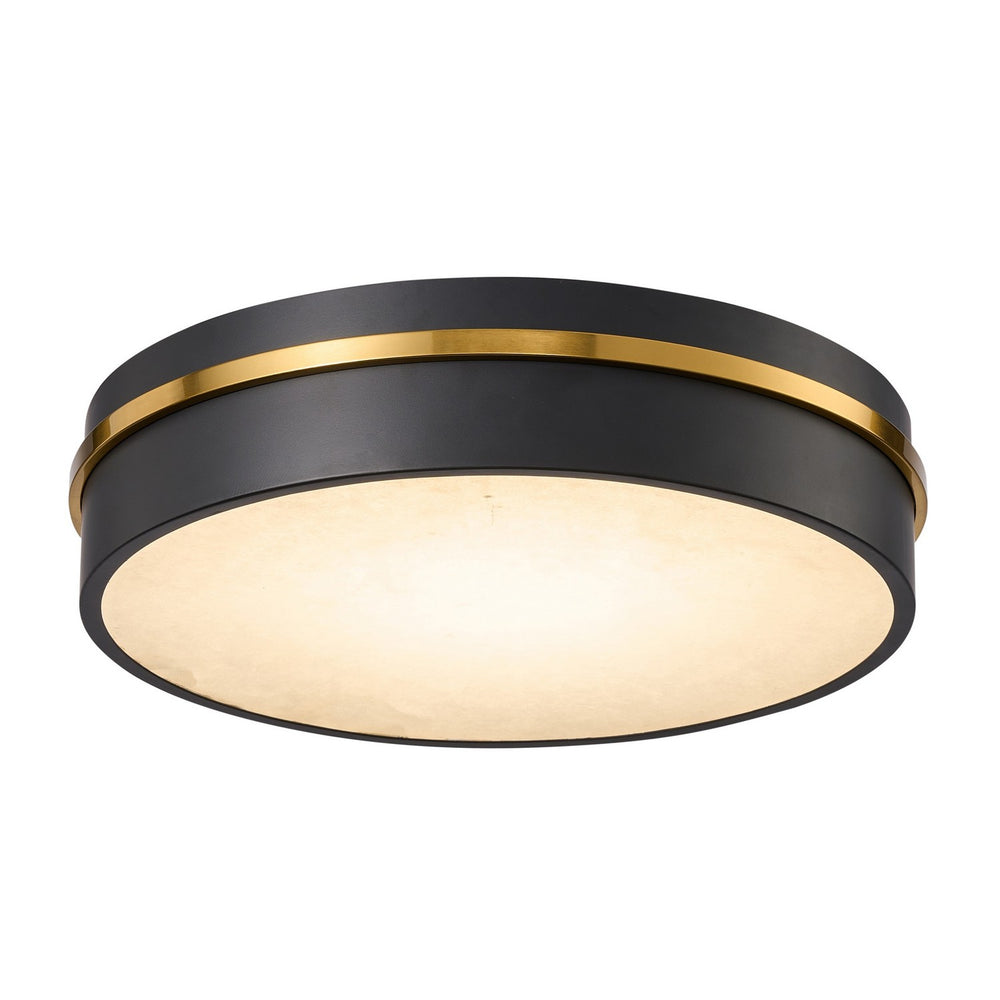 Artcraft Canada - LED Flush Mount - Dax - Black, Brass- Union Lighting Luminaires Decor