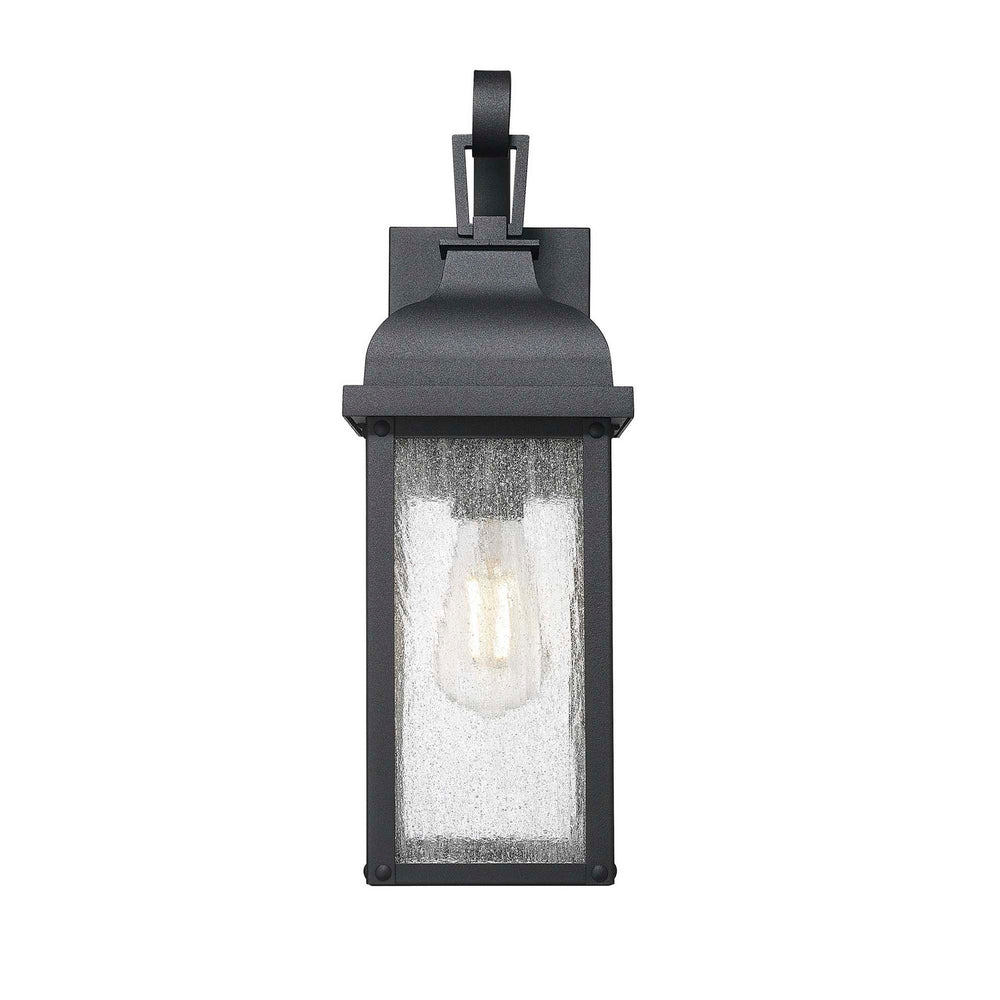 Artcraft Quebec - One Light Outdoor Wall Sconce - Madrid - Black- Union Lighting Luminaires Decor