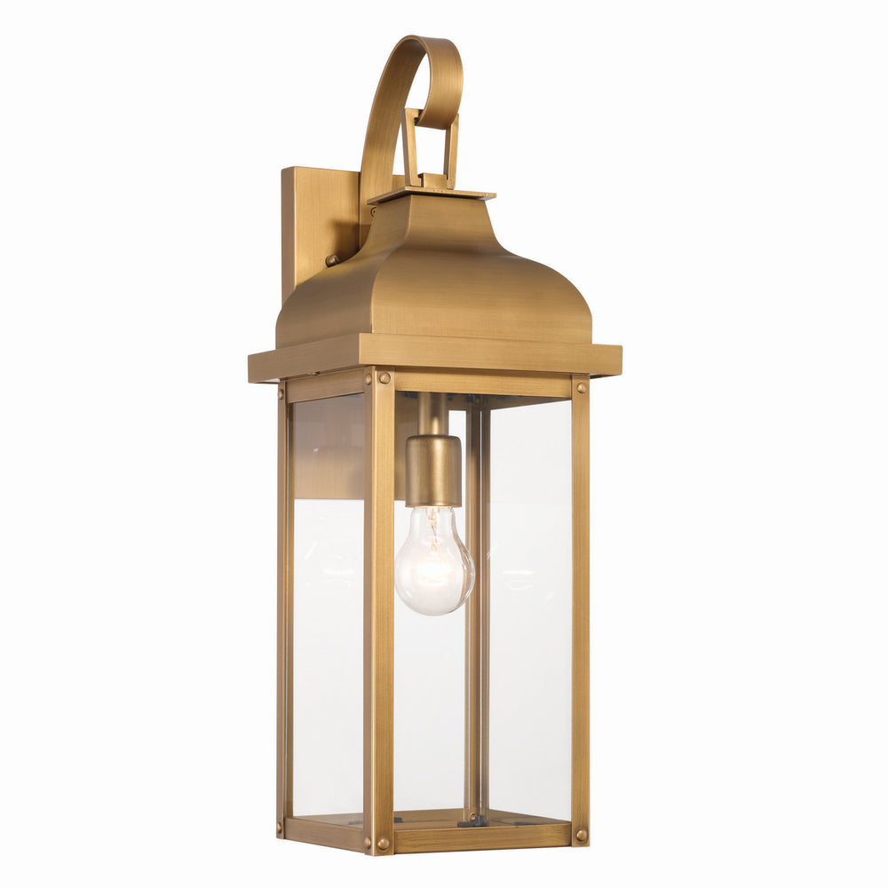 Artcraft Canada - One Light Outdoor Wall Sconce - Madrid - Weathered Brass- Union Lighting Luminaires Decor