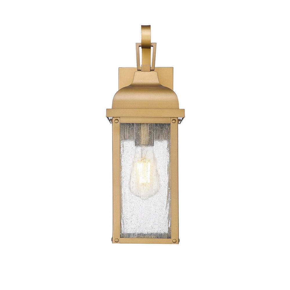 Artcraft Quebec - One Light Outdoor Wall Sconce - Madrid - Weathered Brass- Union Lighting Luminaires Decor