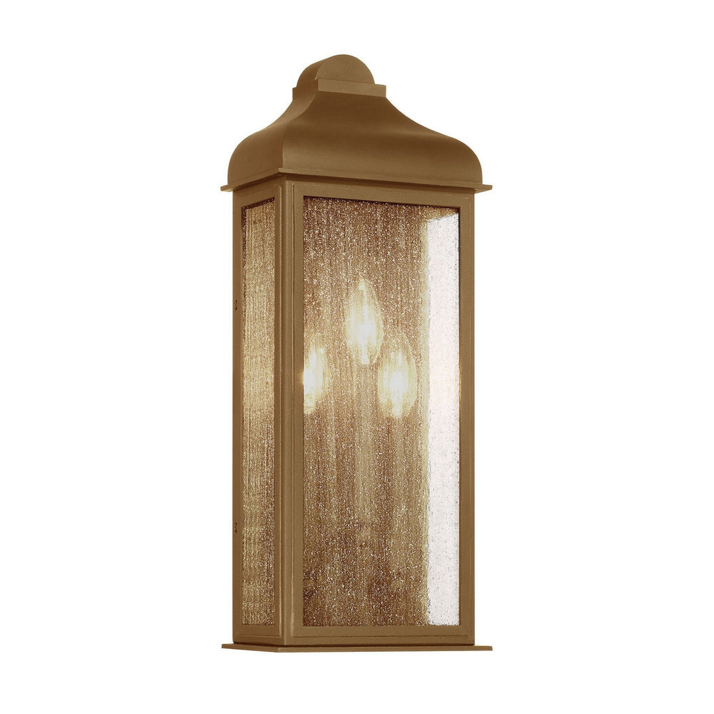 Artcraft Canada - Three Light Outdoor Wall Sconce - Madrid - Weathered Brass- Union Lighting Luminaires Decor