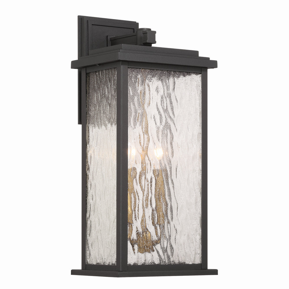 Artcraft Canada - Two Light Outdoor Wall Sconce - Estate - Black, Brass- Union Lighting Luminaires Decor