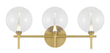 Eurofase Canada - Three Light Vanity - Gold- Union Lighting Luminaires Decor