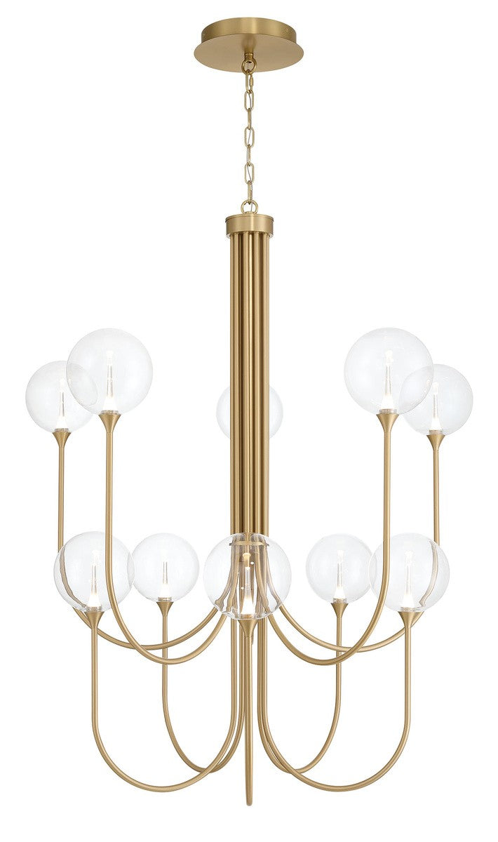 Eurofase Canada - Ten Light Chandelier - Gold- Union Lighting Luminaires Decor
