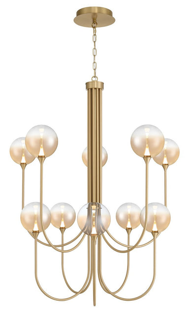 Eurofase Canada - Ten Light Chandelier - Gold- Union Lighting Luminaires Decor