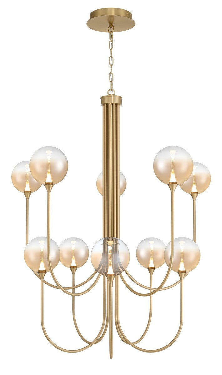 Eurofase Canada - Ten Light Chandelier - Gold- Union Lighting Luminaires Decor
