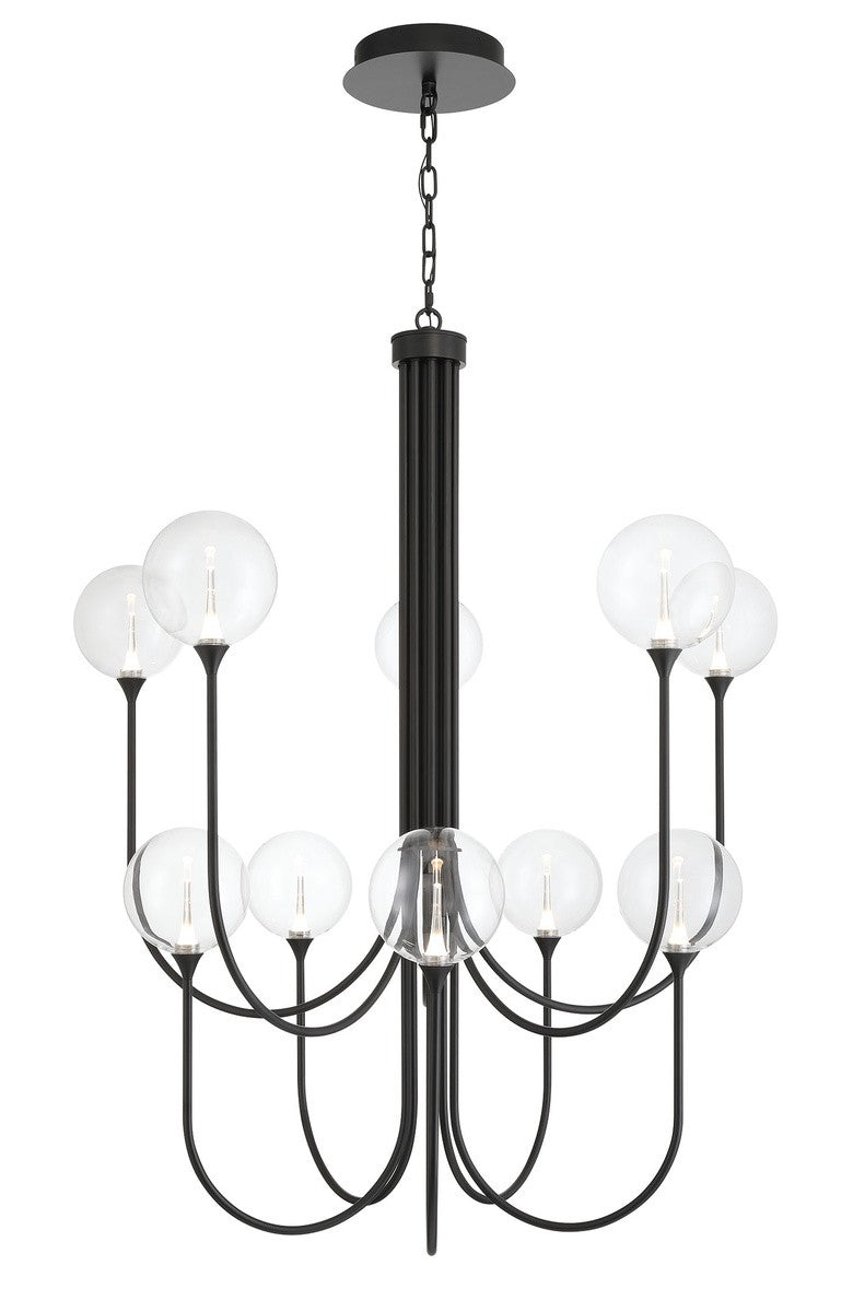Eurofase Canada - Ten Light Chandelier - Black- Union Lighting Luminaires Decor