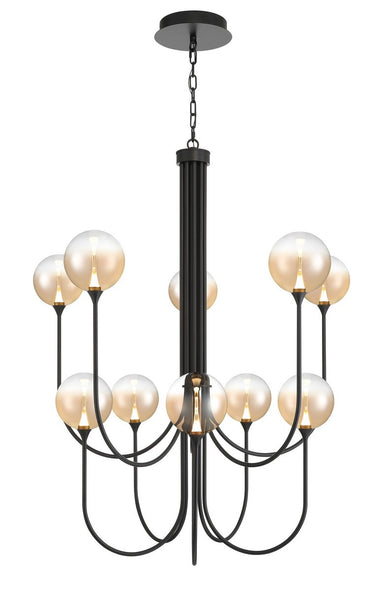 Eurofase Canada - Ten Light Chandelier - Black- Union Lighting Luminaires Decor