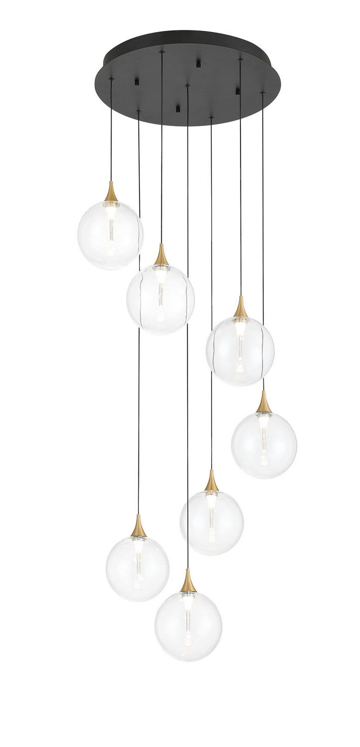 Eurofase Canada - Seven Light Chandelier - Gold- Union Lighting Luminaires Decor