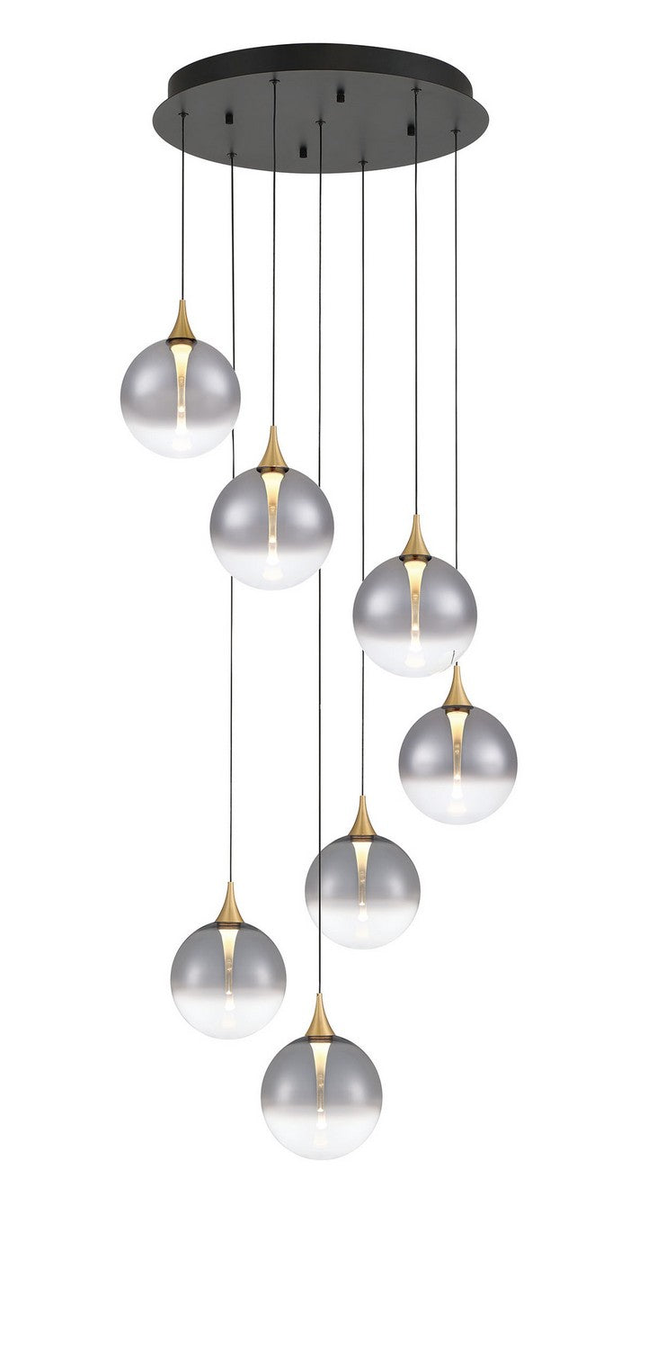 Eurofase Canada - Seven Light Chandelier - Gold- Union Lighting Luminaires Decor