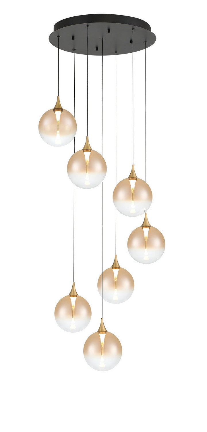 Eurofase Canada - Seven Light Chandelier - Gold- Union Lighting Luminaires Decor