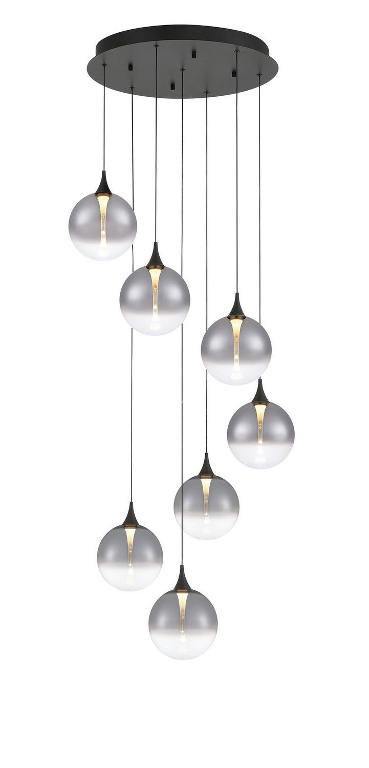 Eurofase Canada - Seven Light Chandelier - Black- Union Lighting Luminaires Decor