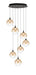 Eurofase Canada - Seven Light Chandelier - Black- Union Lighting Luminaires Decor