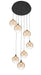Eurofase Canada - Seven Light Chandelier - Gold-Black- Union Lighting Luminaires Decor