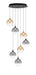 Eurofase Canada - Seven Light Chandelier - Gold-Black- Union Lighting Luminaires Decor