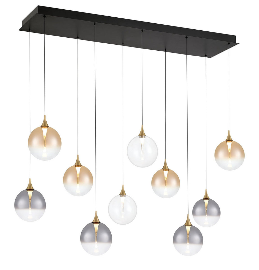 Eurofase Canada - Ten Light Chandelier - Gold- Union Lighting Luminaires Decor