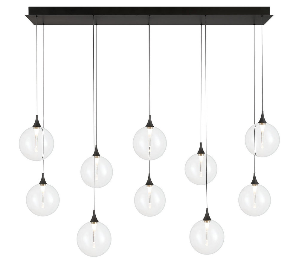 Eurofase Canada - Ten Light Chandelier - Black- Union Lighting Luminaires Decor