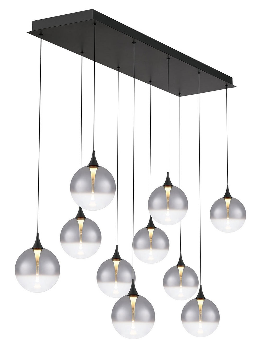 Eurofase Canada - Ten Light Chandelier - Black- Union Lighting Luminaires Decor