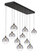 Eurofase Canada - Ten Light Chandelier - Black- Union Lighting Luminaires Decor