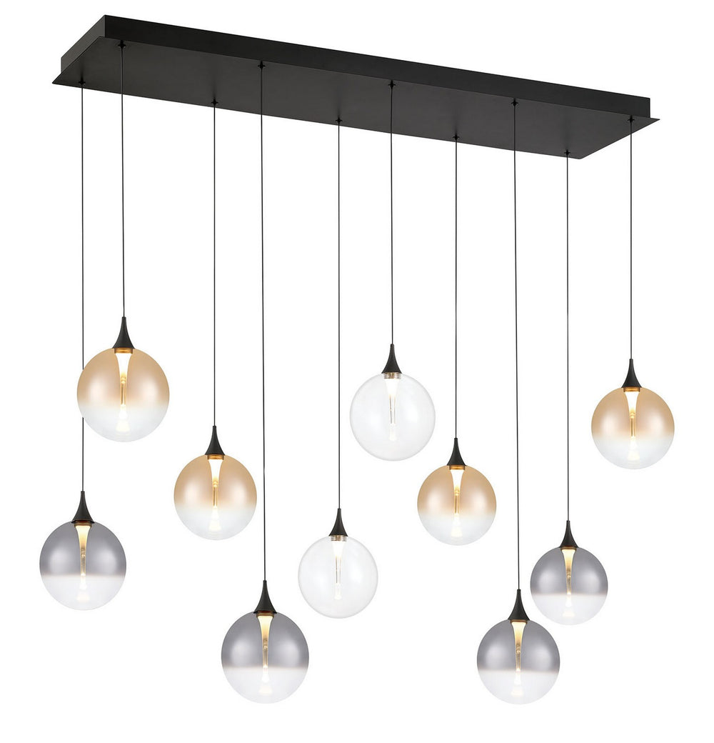 Eurofase Canada - Ten Light Chandelier - Black- Union Lighting Luminaires Decor