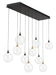 Eurofase Canada - Ten Light Chandelier - Gold-Black- Union Lighting Luminaires Decor