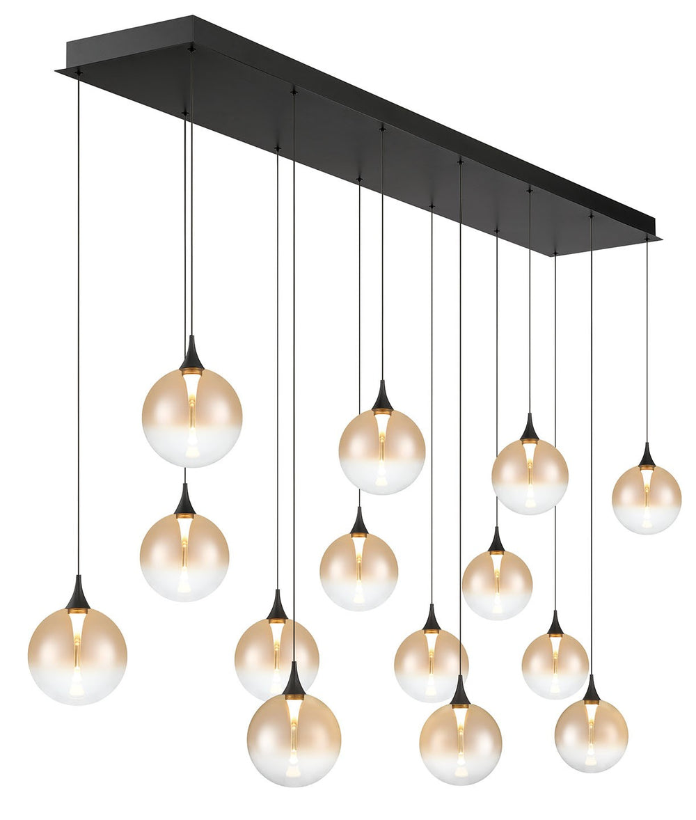 Eurofase Canada - 14 Light Chandelier - Black- Union Lighting Luminaires Decor