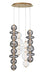 Eurofase Canada - Four Light Chandelier - Gold- Union Lighting Luminaires Decor