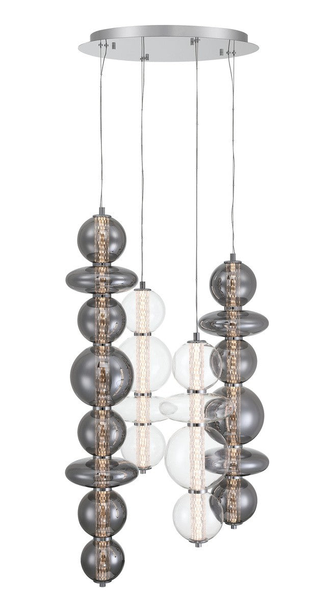 Eurofase Canada - Four Light Chandelier - Chrome- Union Lighting Luminaires Decor